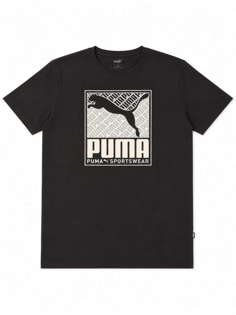 PUMA Sportswear Graphic Tee Black XL NWT